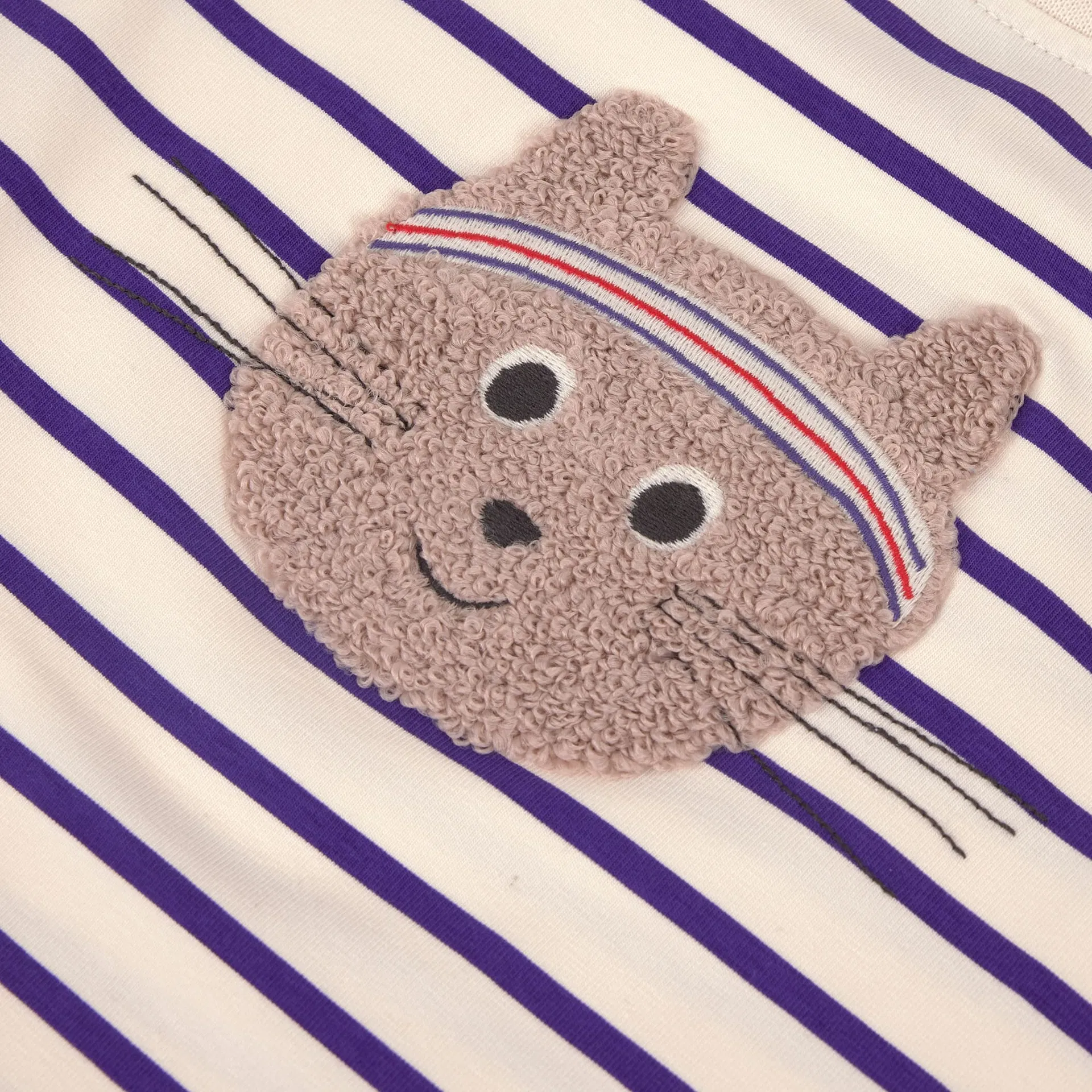 Lässig KINDER T-SHIRT - BIO BAUMWOLLE, KATZE GESTREIFT – Bild 4