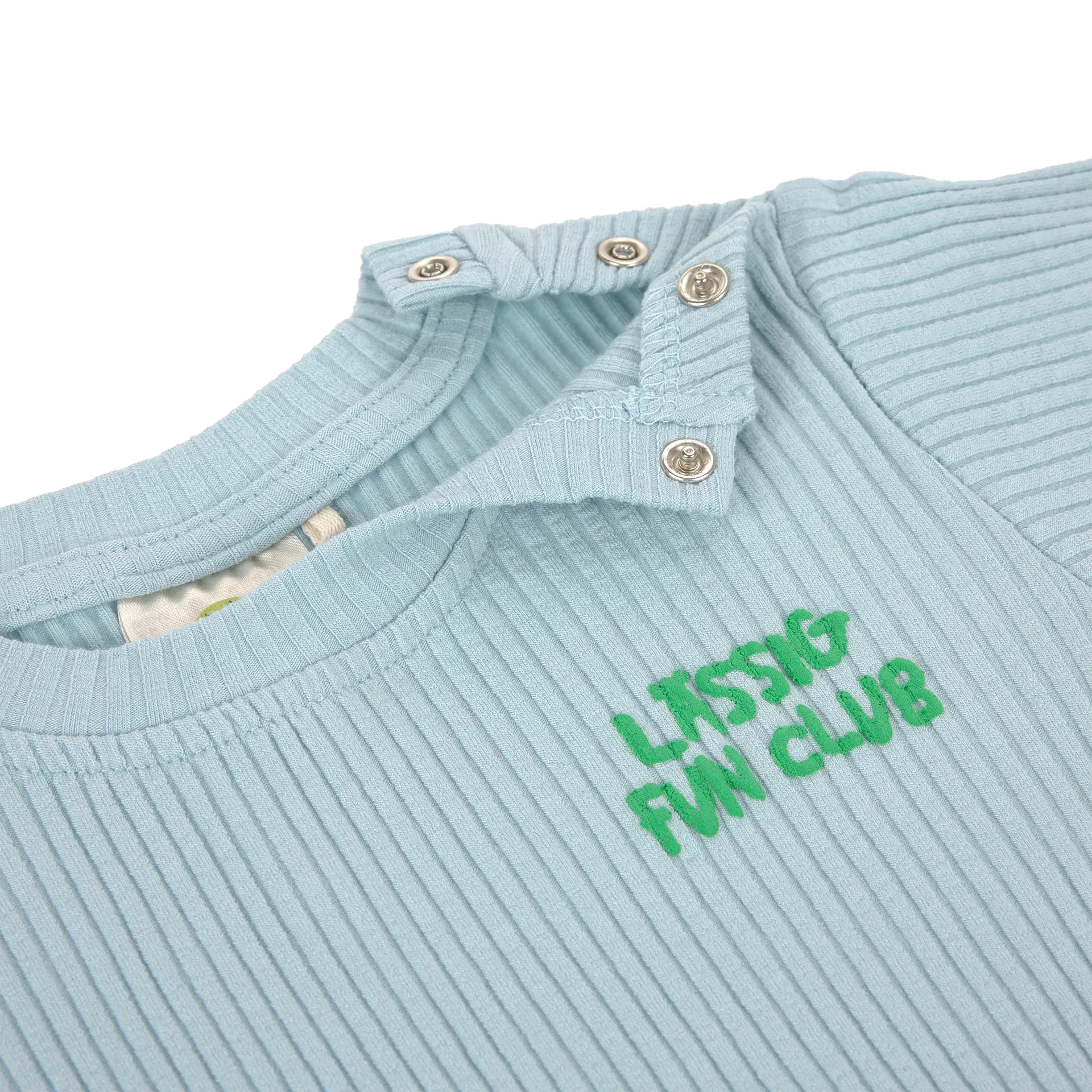 Lässig KINDER LANGARM SHIRT GERIPPT, HELLBLAU – Bild 2