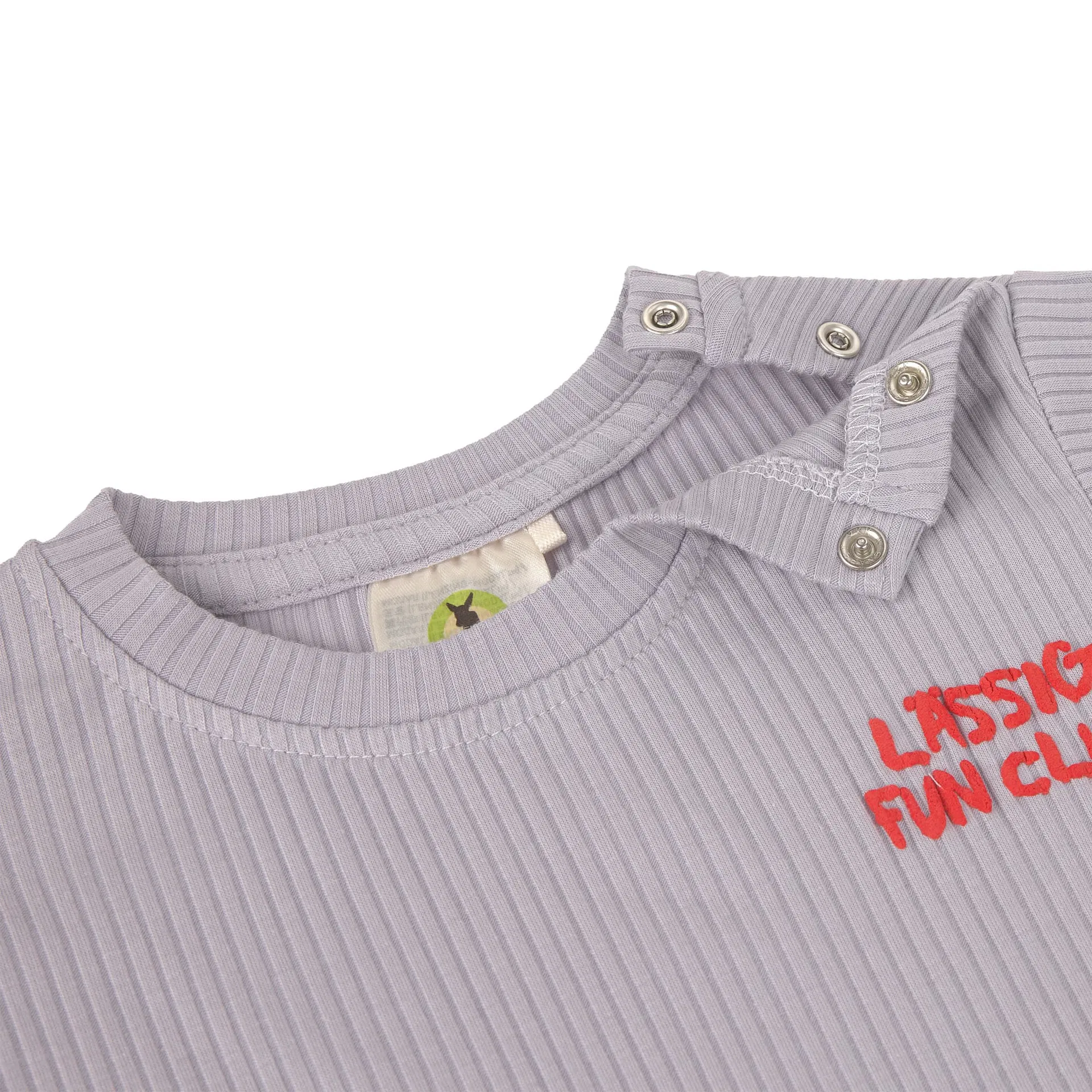 Lässig KINDER LANGARM SHIRT GERIPPT, PASTELL LILA – Bild 2