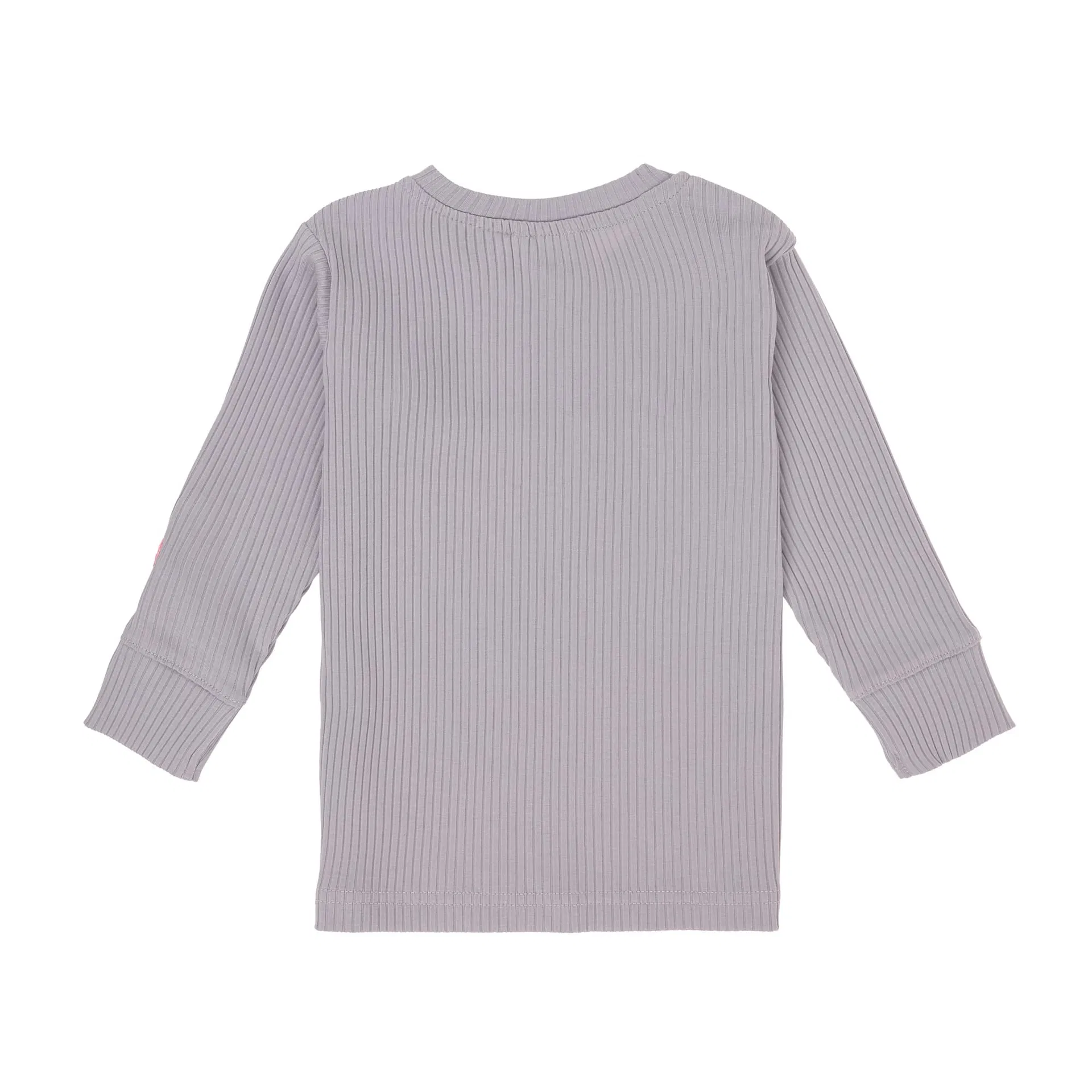 Lässig KINDER LANGARM SHIRT GERIPPT, PASTELL LILA – Bild 5