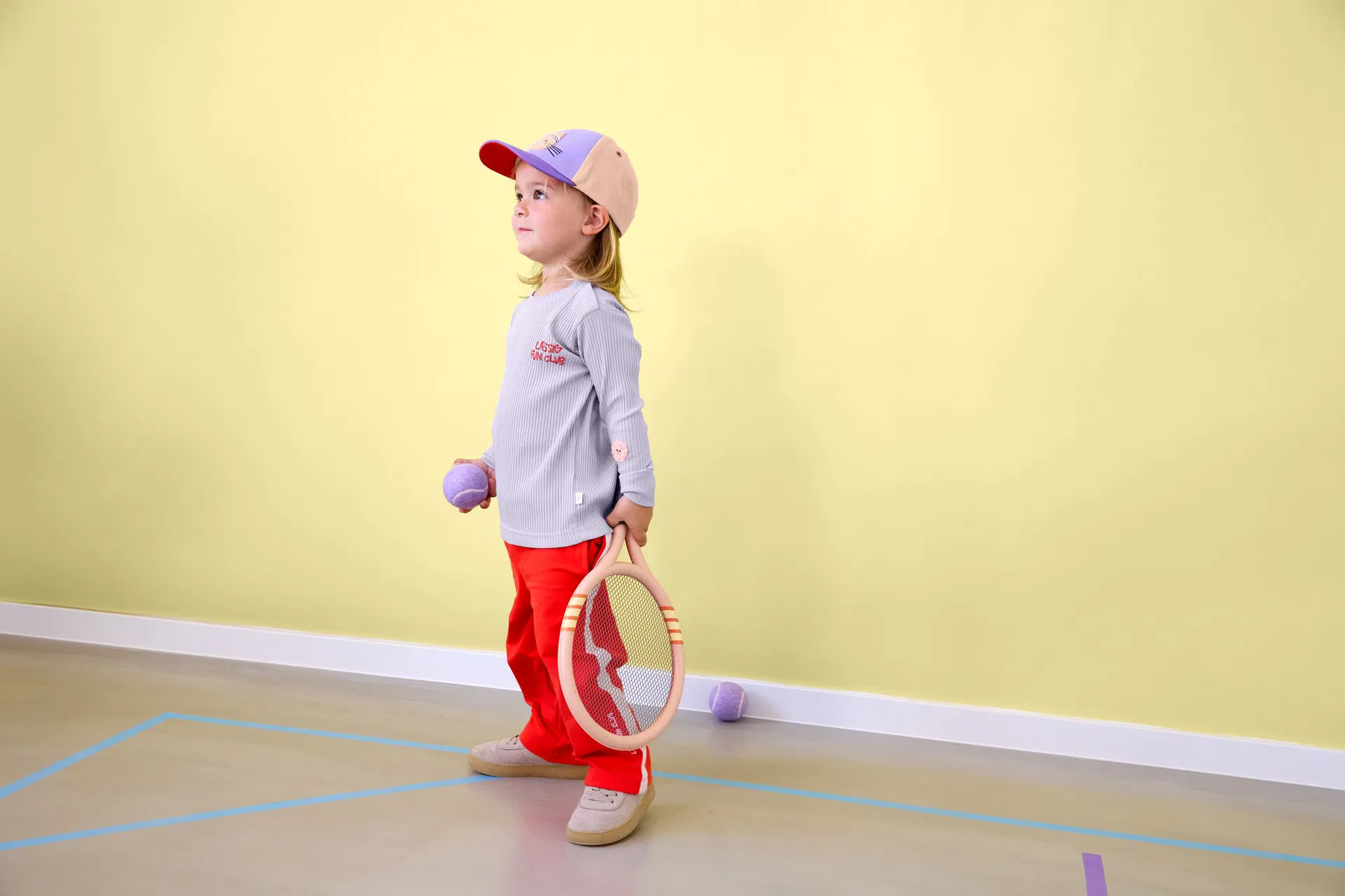 Lässig KINDER LANGARM SHIRT GERIPPT, PASTELL LILA – Bild 6