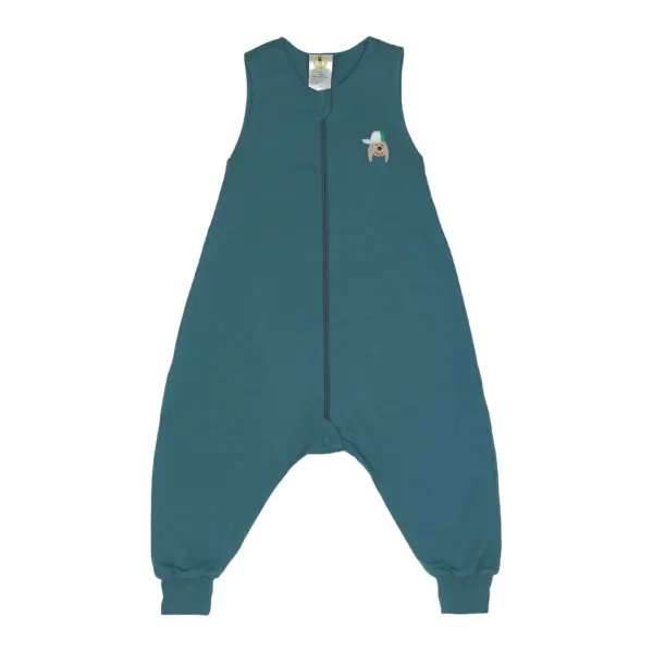 Lässig KINDER SCHLAFOVERALL 0.5 TOG - HUND, BLAU GRÜN