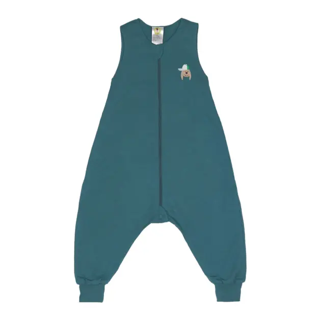 Lässig KINDER SCHLAFOVERALL 0.5 TOG - HUND, BLAU GRÜN