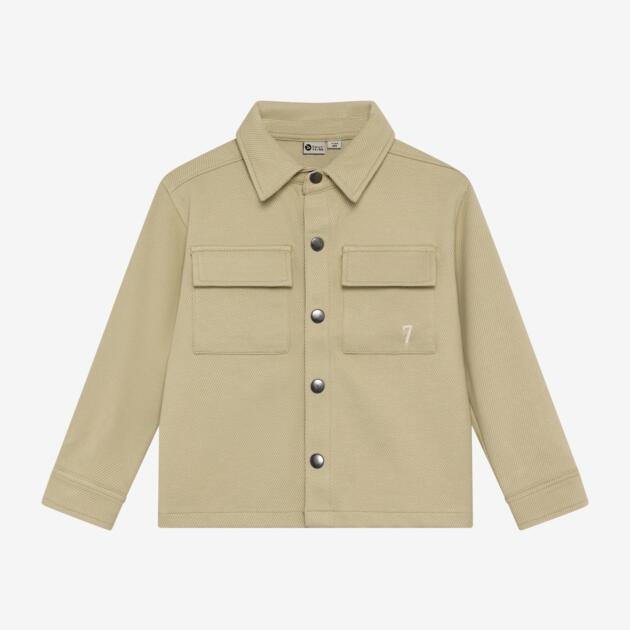 Daily Seven - Shirt Jacket Structure 920276 - 9589 - Pale Olive Green