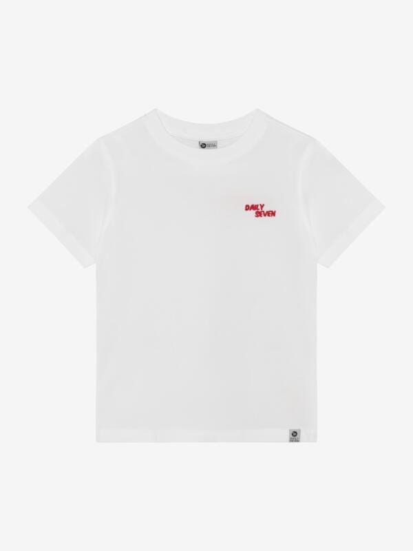 Daily Seven - Oversized T-shirt Backprint 920303 - 1021 - Egret