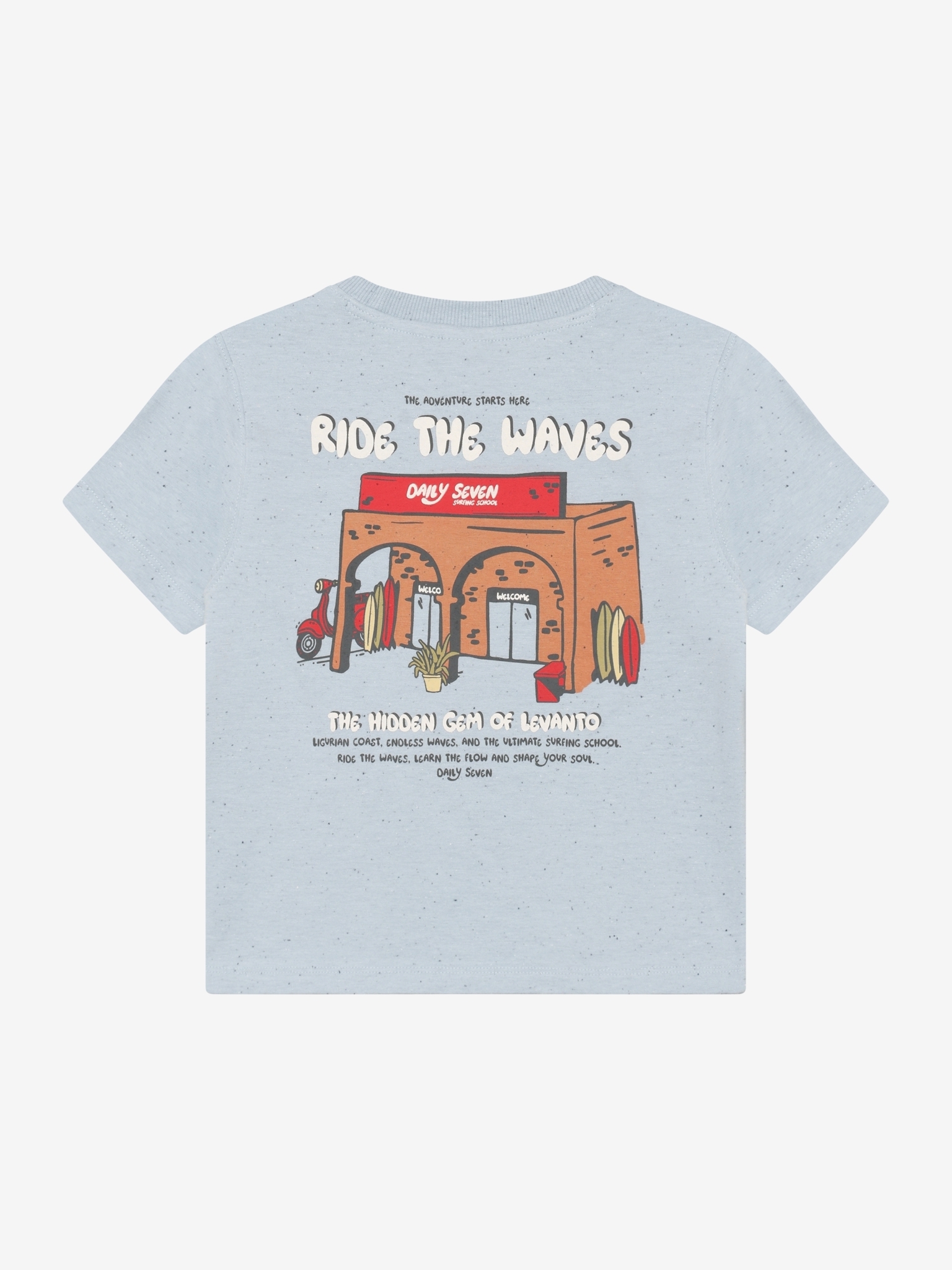 Daily Seven - T-shirt Backprint 920305 - 7155 - Celestial Blue – Bild 2