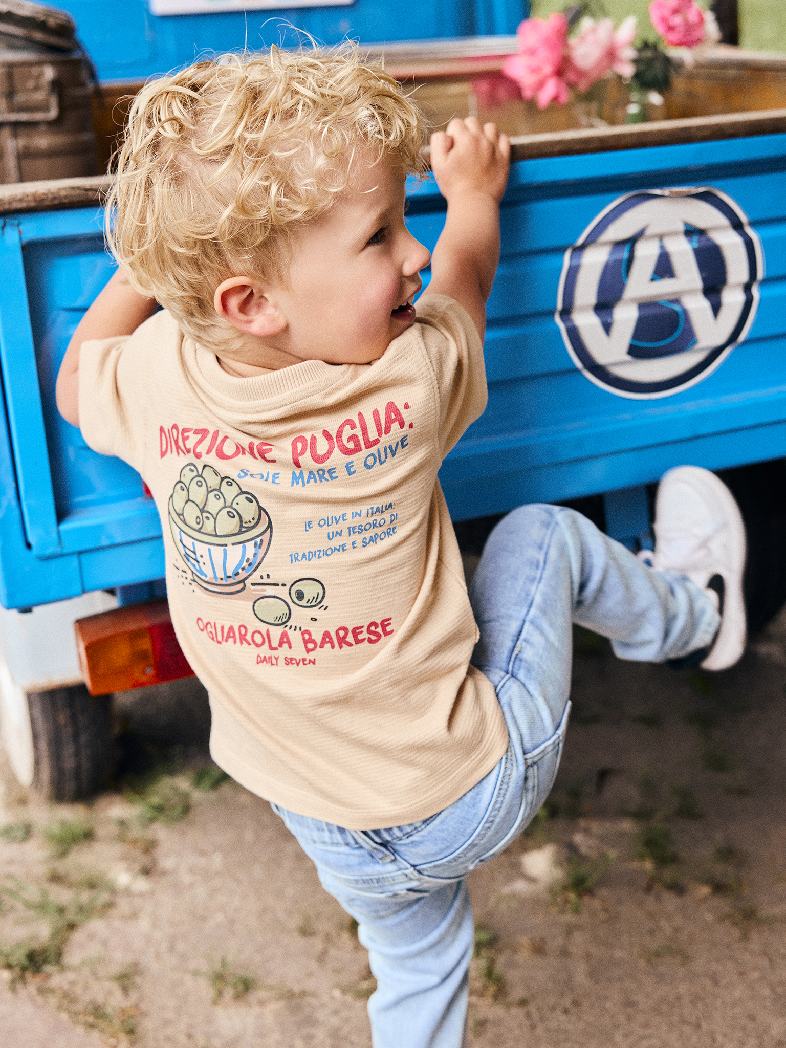 Daily Seven - T-shirt Backprint 920307 - 2227 - Latte Sand – Bild 4