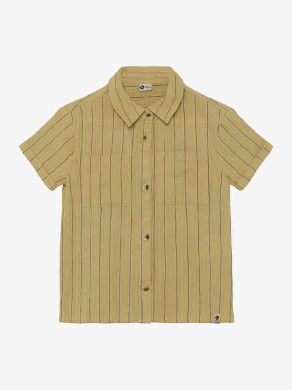 Daily Seven - Shirt Small Stripe 920312 - 9589 - Pale Olive Green