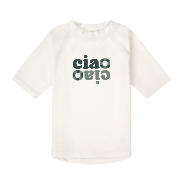 Lässig UV SHIRT KINDER KURZARM, GRÜN WEISS