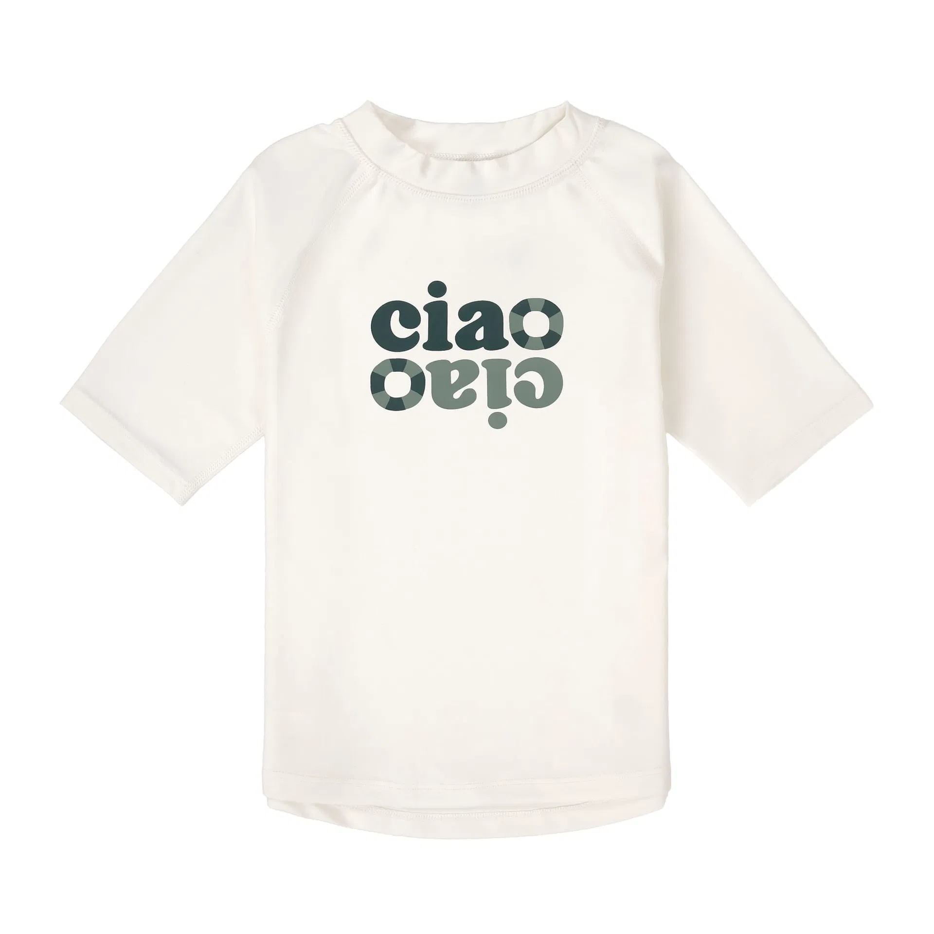 Lässig UV SHIRT KINDER KURZARM, GRÜN WEISS