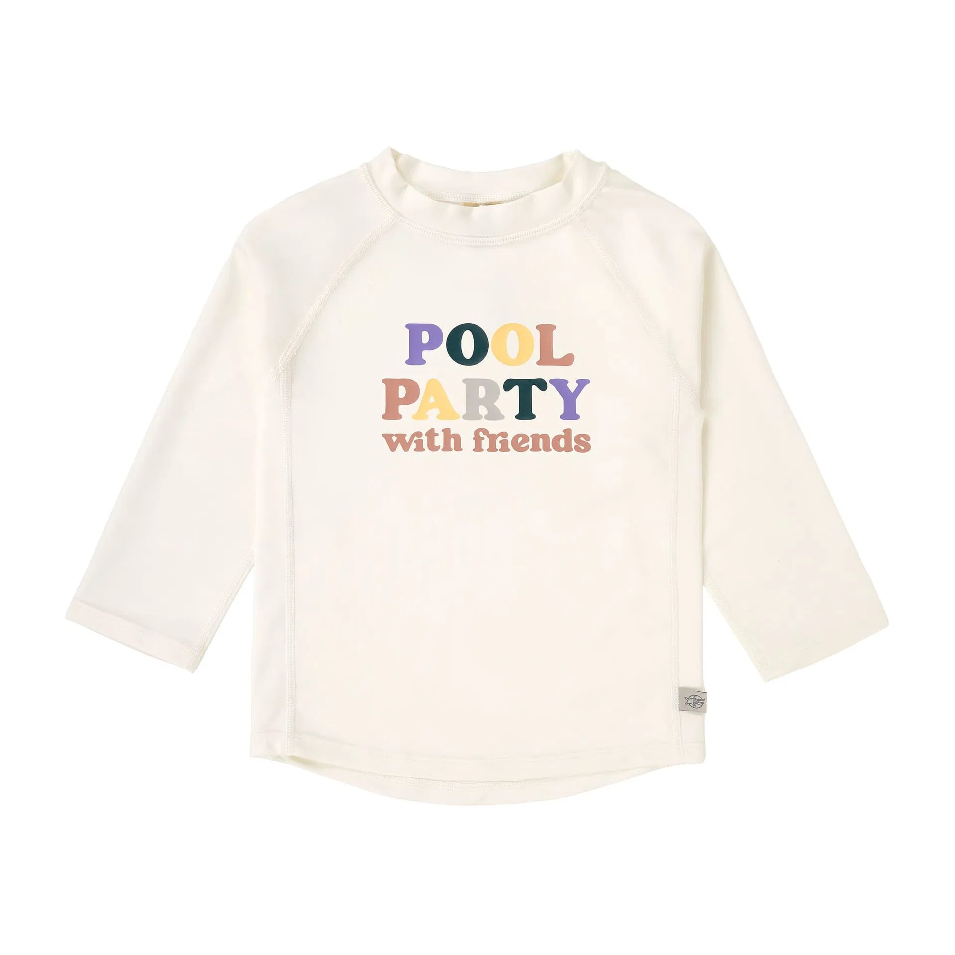 Lässig UV SHIRT KINDER LANGARM, WEISS Poolparty