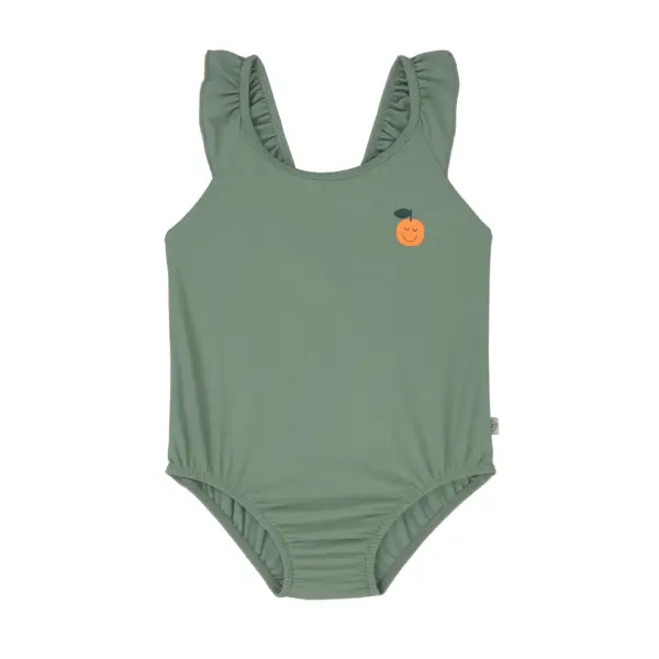 Lässig BADEANZUG KINDER - ORANGE, GRÜN