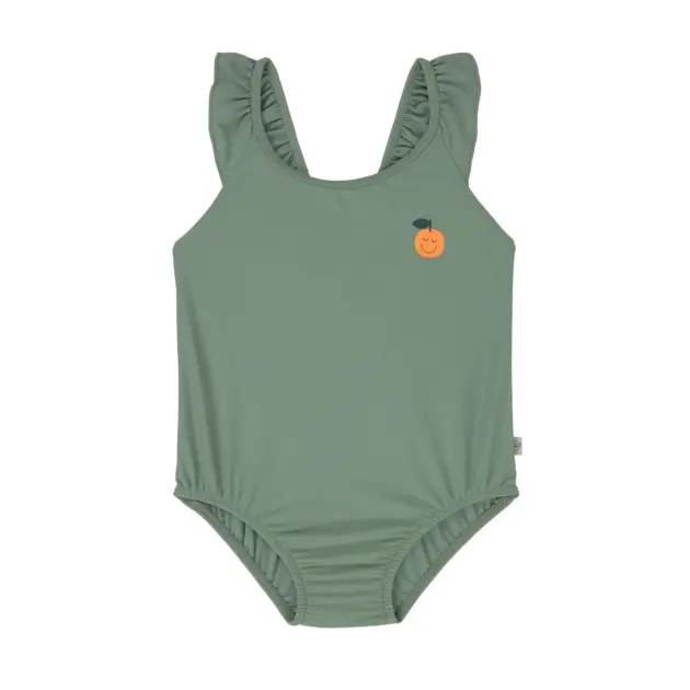 Lässig BADEANZUG KINDER - ORANGE, GRÜN