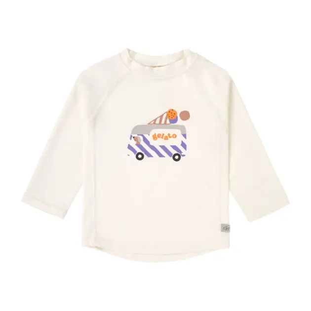 Lässig UV SHIRT KINDER LANGARM - EIS, WEISS