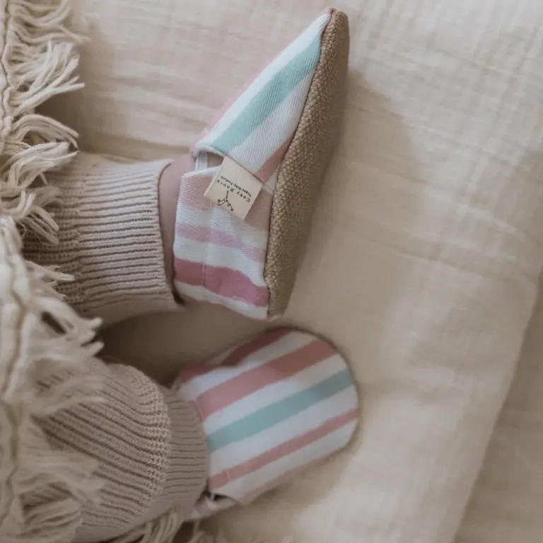 Cosy Roots Vegan Shoes - Pastel Stripes