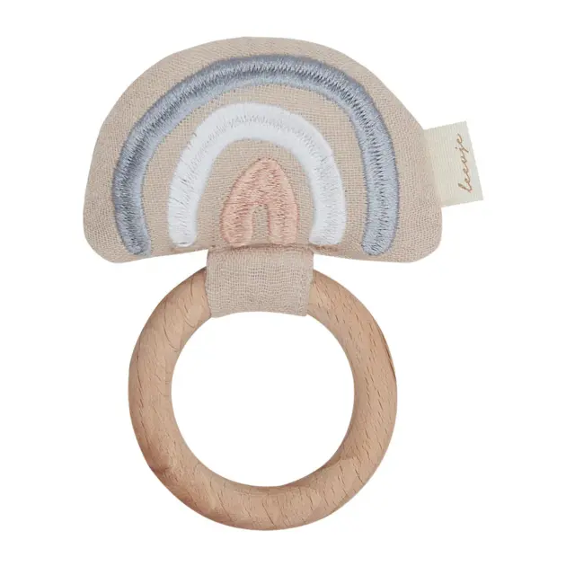 Leevje MUSLIN RING RATTLE 'RAINBOW'
