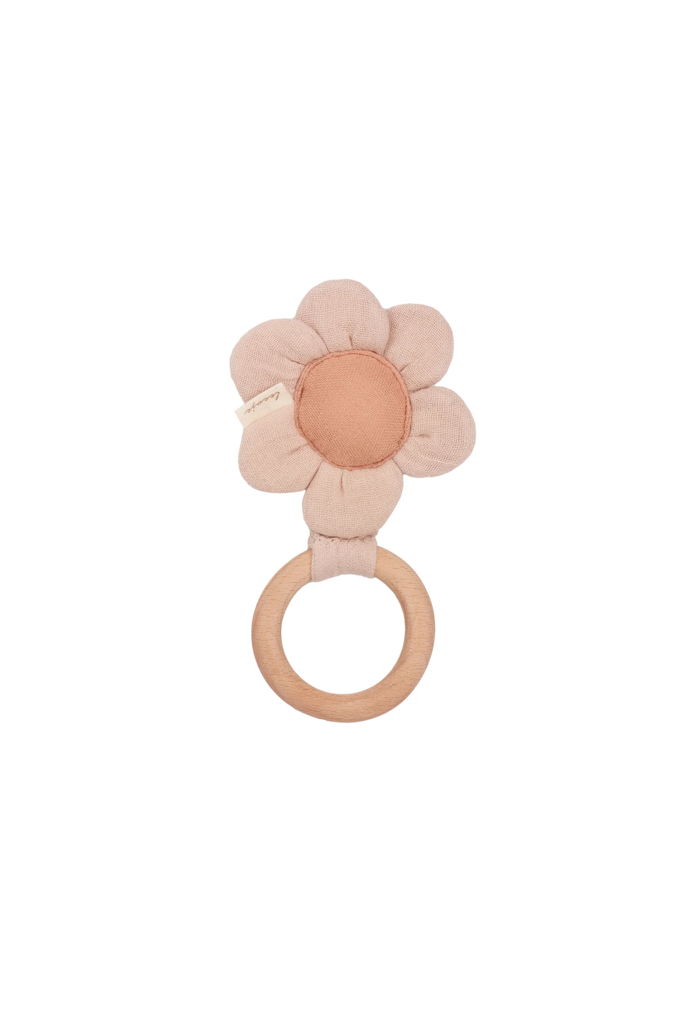 Leevje MUSLIN RING RATTLE 'FLOWER'