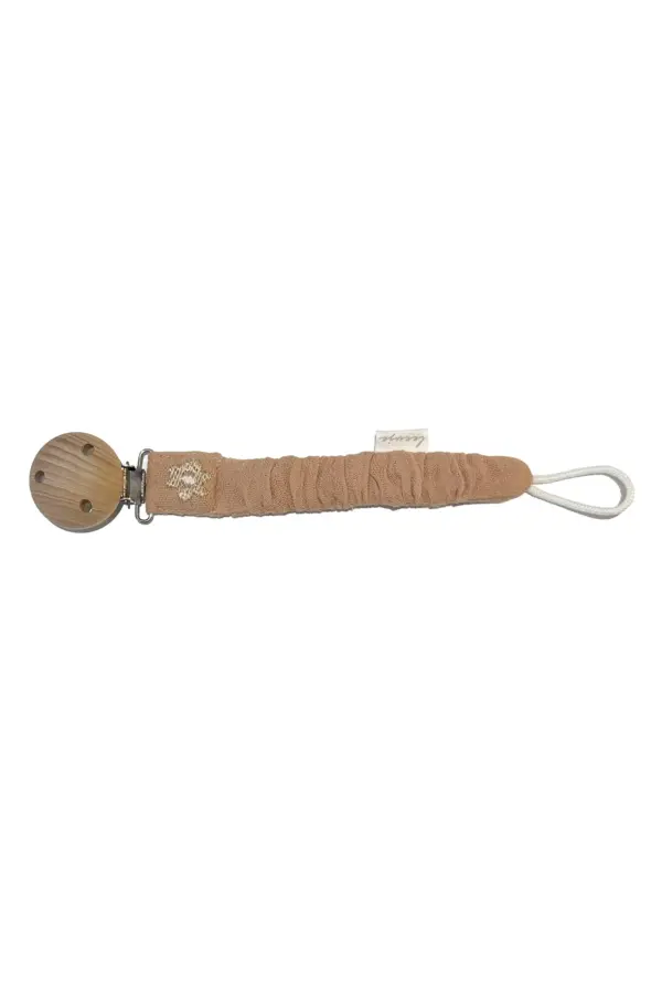 Leevje Schnullerkette PACIFIER CLIP 'PEACH'