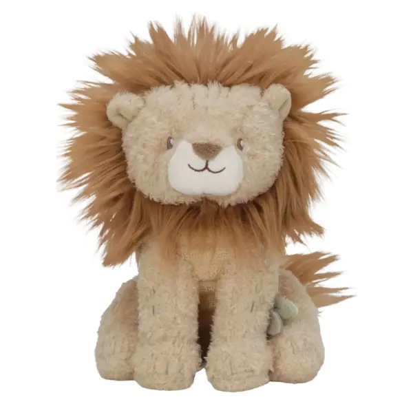 Little Dutch SAFARI-FREUNDE Kuscheltier Löwe – Gelb/Braun – 17 cm