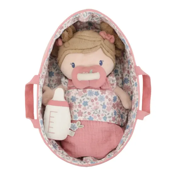 Little Dutch Rosa Babypuppe im Körbchen – 30 cm
