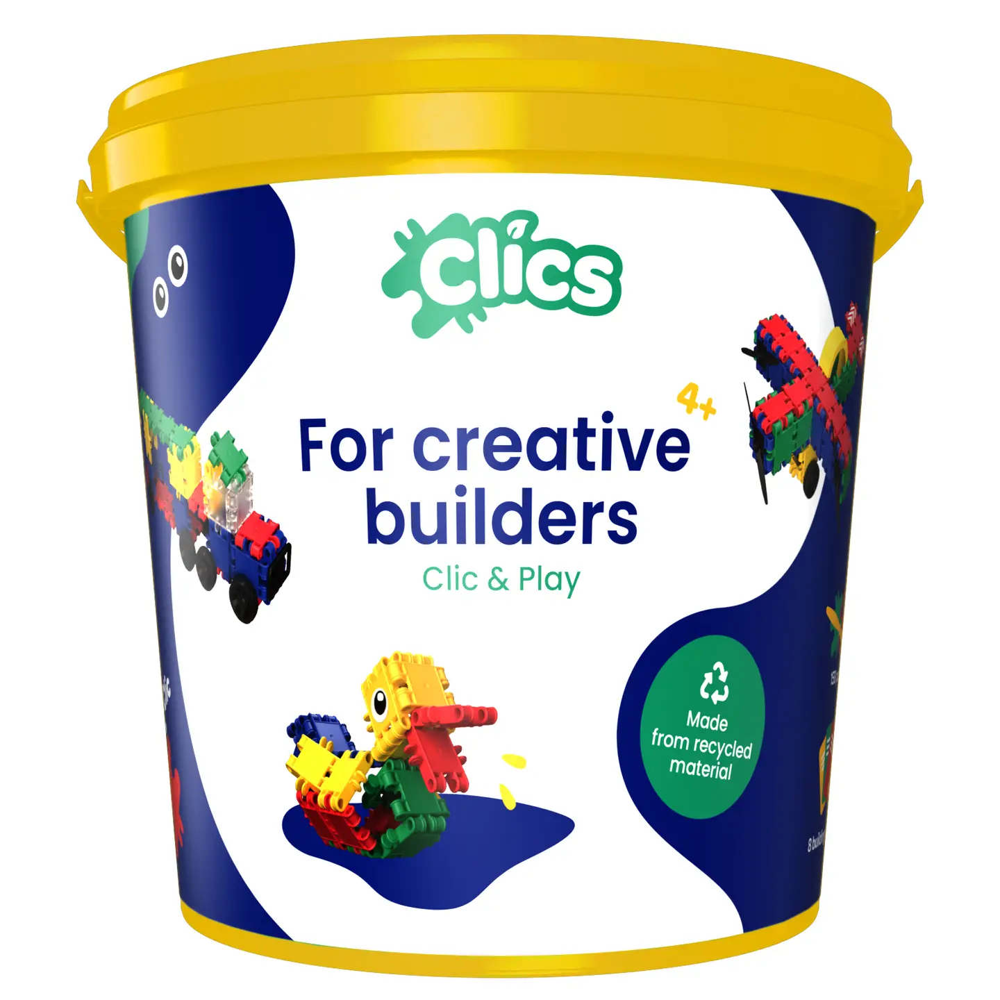 Clics Eimer 8-in-1 – aus recyceltem Material – Bild 2
