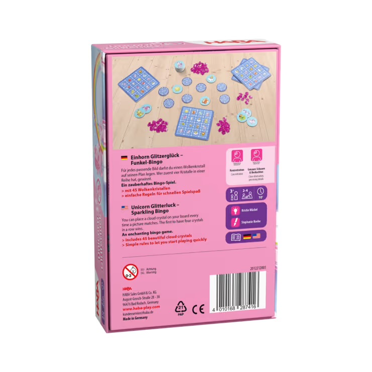 HABA Einhorn Glitzerglück – Funkel-Bingo – Bild 3