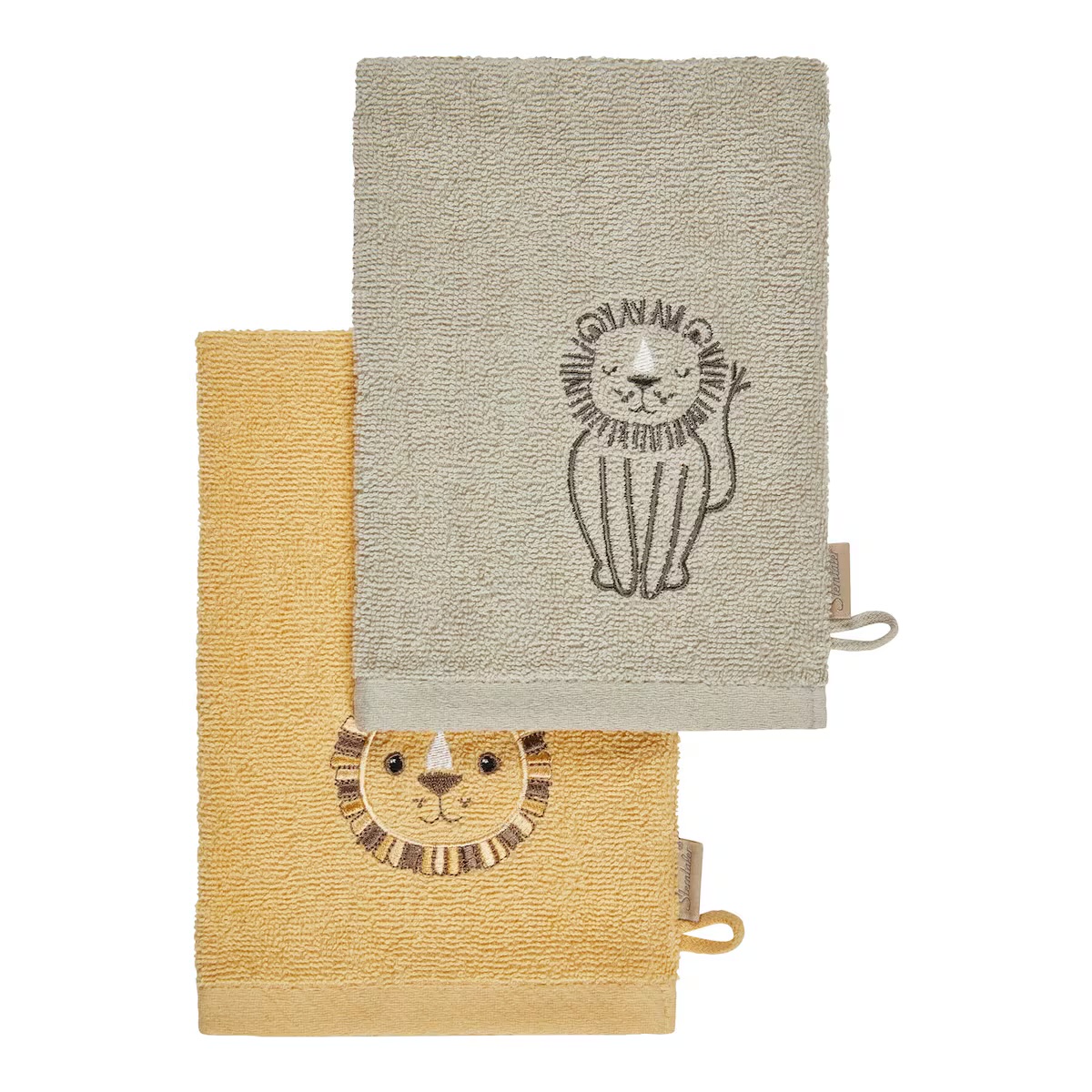 Sterntaler 2er-Pack Waschlappen Löwe Leo