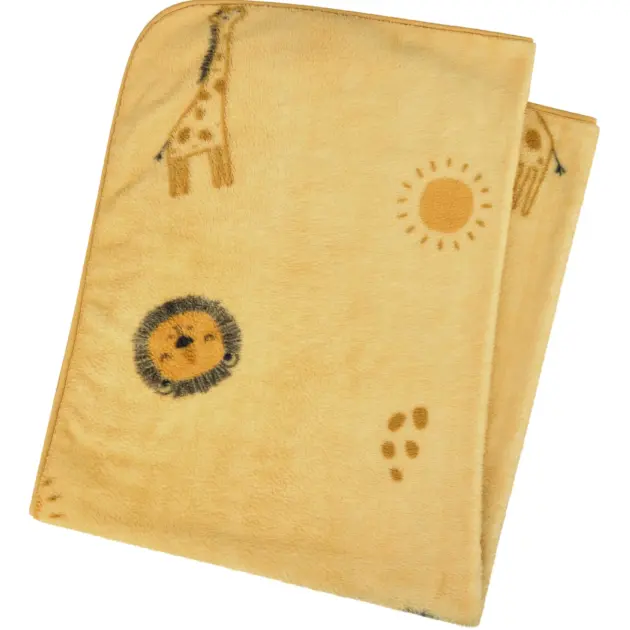 Sterntaler Babydecke Safari aus Plüsch 100x75 cm