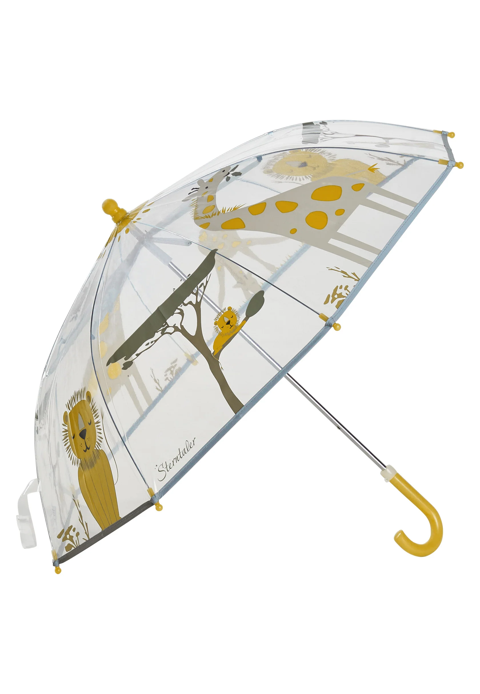 Sterntaler Kinder Regenschirm Safari transparent mit Löwe und Giraffe – Bild 3