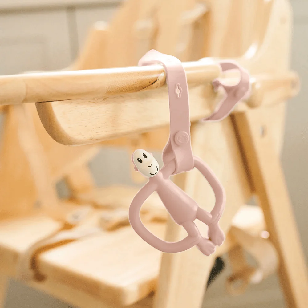 Matchstick Monkey Beißring Zahnungshilfe Affe in dusty pink – Bild 3
