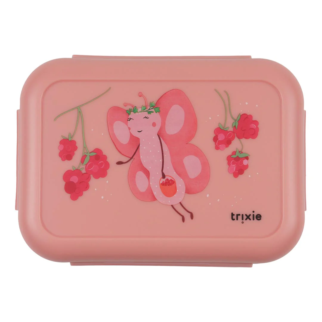 Trixie Brotdose mit Clips Früchtefee-Schmetterling