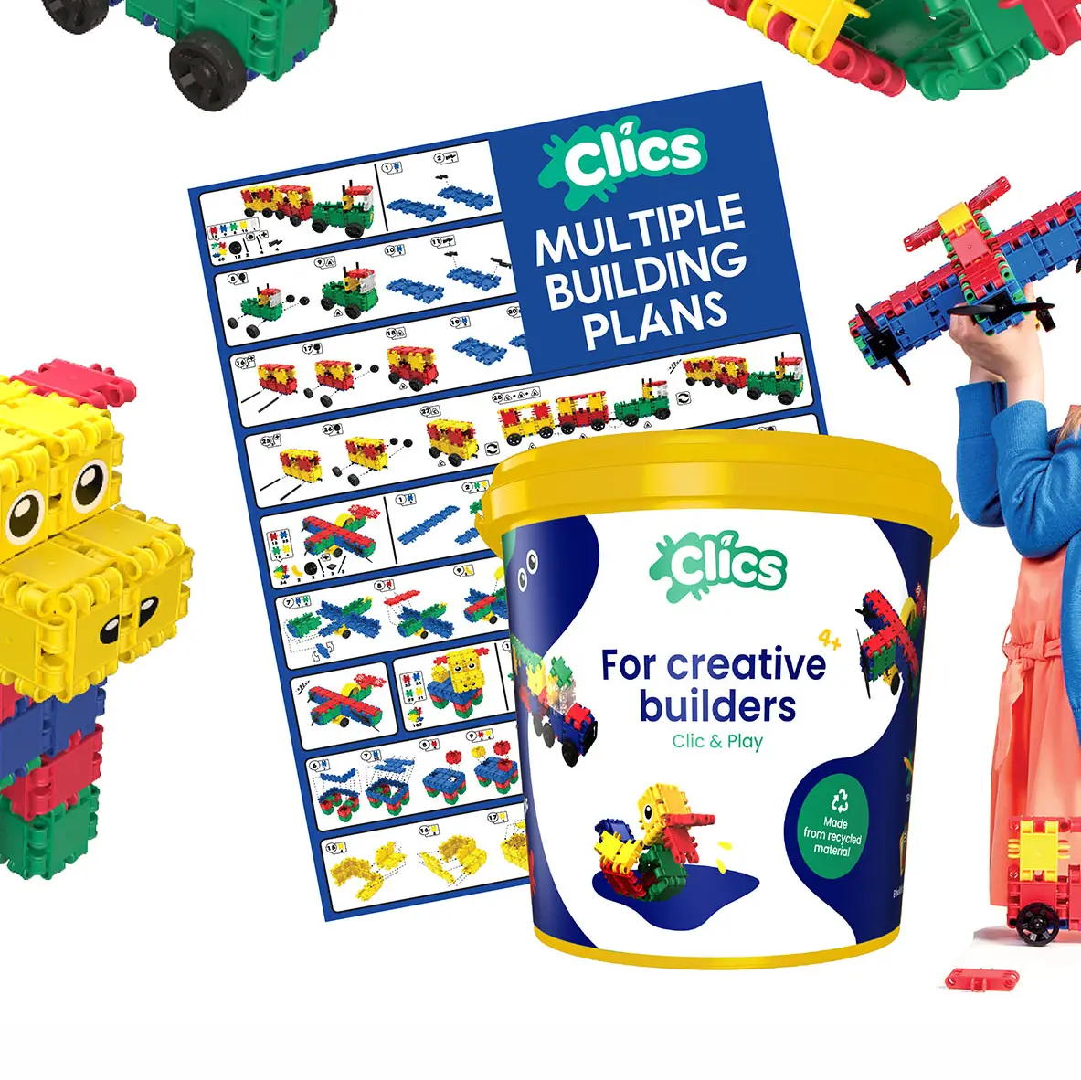 Clics Eimer 8-in-1 – aus recyceltem Material – Bild 5