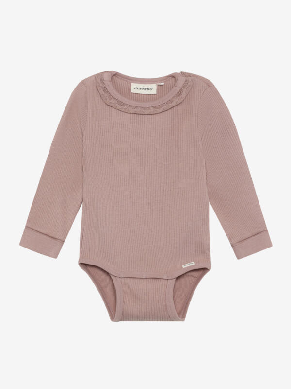 Minymo - Body Tencel LS Rib 114403 - 6510 - Fawn