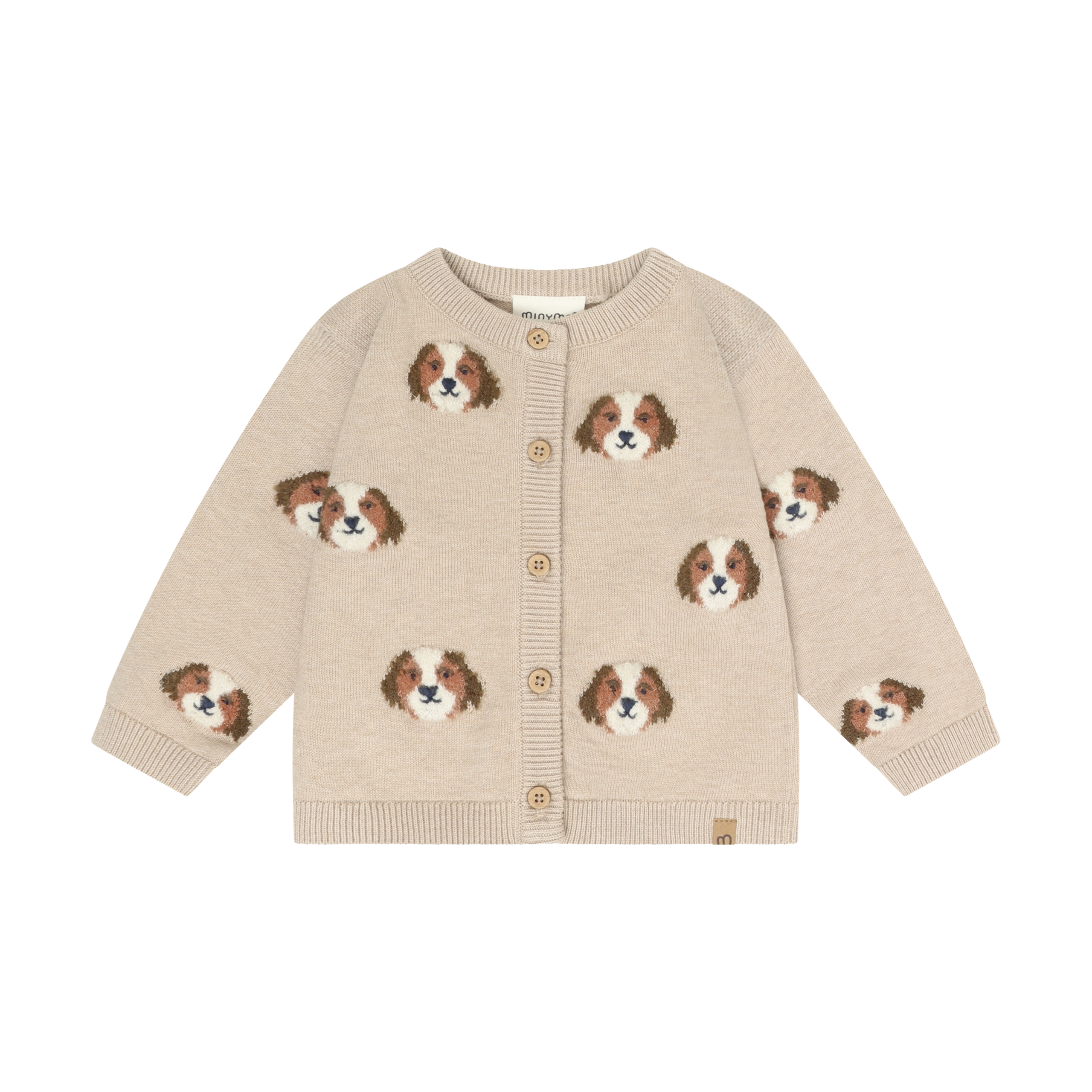 Minymo Strickjacke – Beige meliert