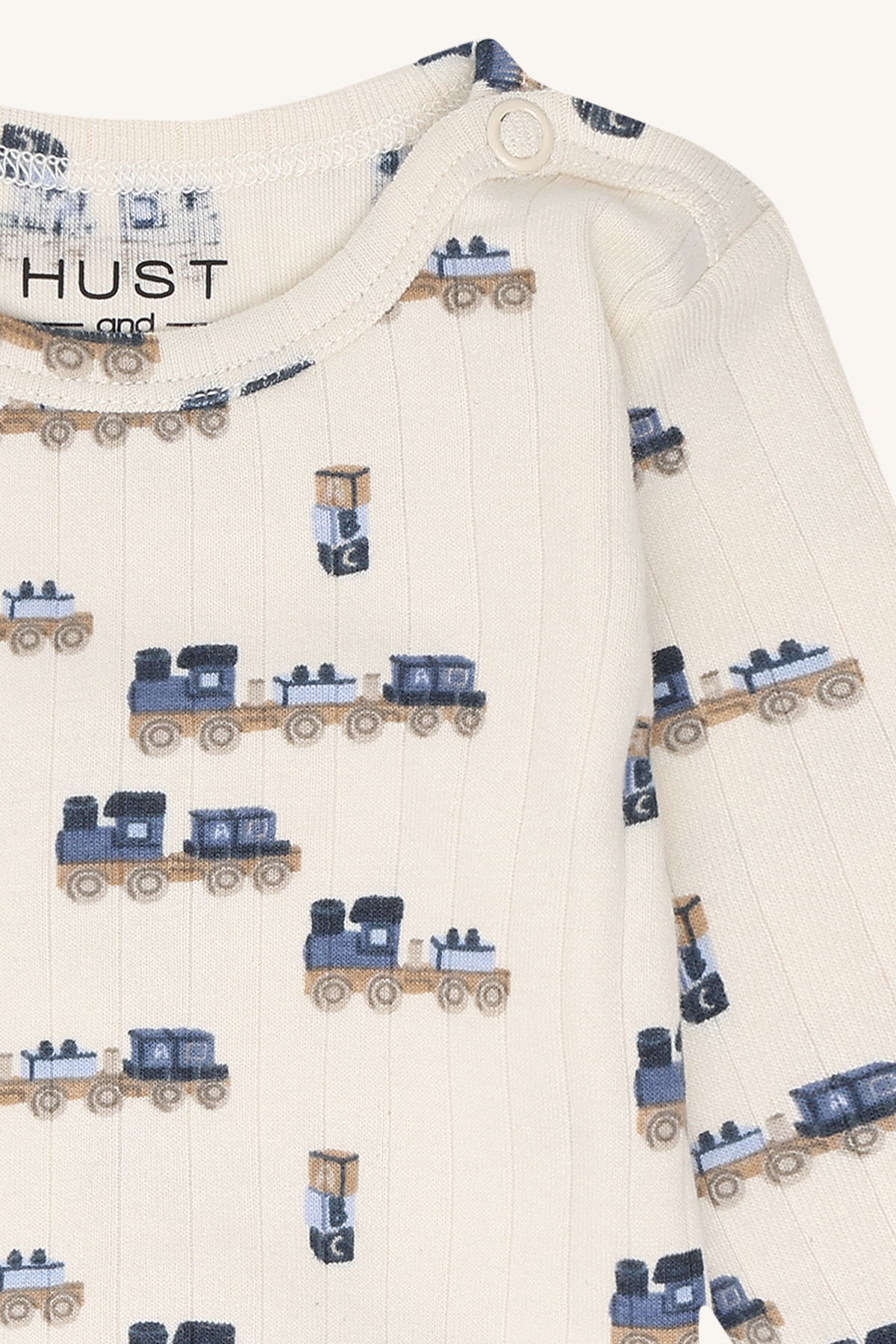 Hust & Claire HCBam Rib Train Langarmbody – Cremeweiß – Bild 3