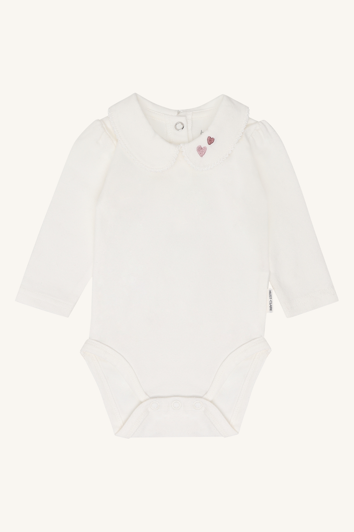 Hust & Claire HCBebe Collar Langarmbody – Elfenbein