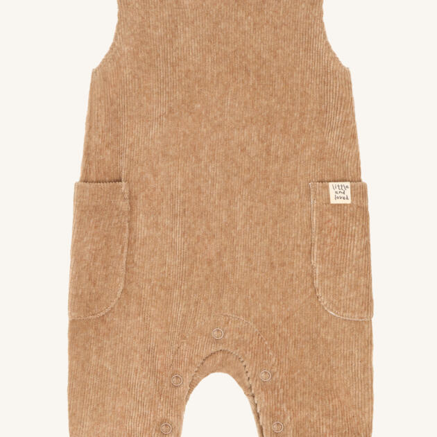 Hust & Claire HCMem Velour Overall – Biskuit