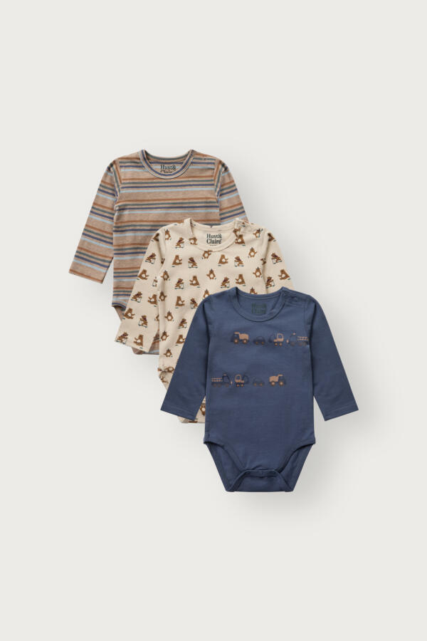 Hust & Claire HCBertram Play Langarmbody – Beige meliert