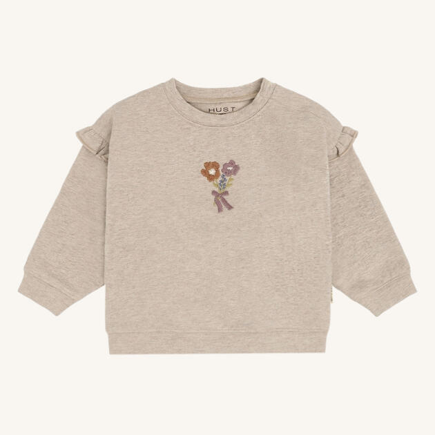 Hust & Claire HCSara bouquet Sweatshirt – Biskuit