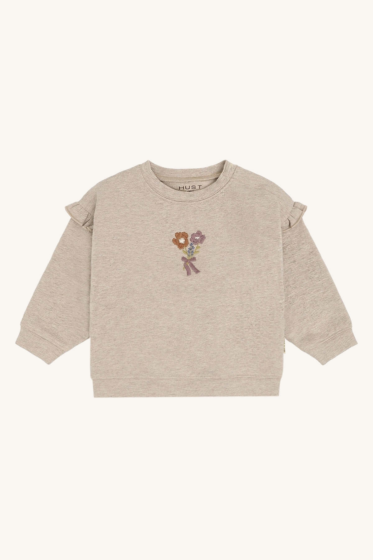 Hust & Claire HCSara bouquet Sweatshirt – Biskuit