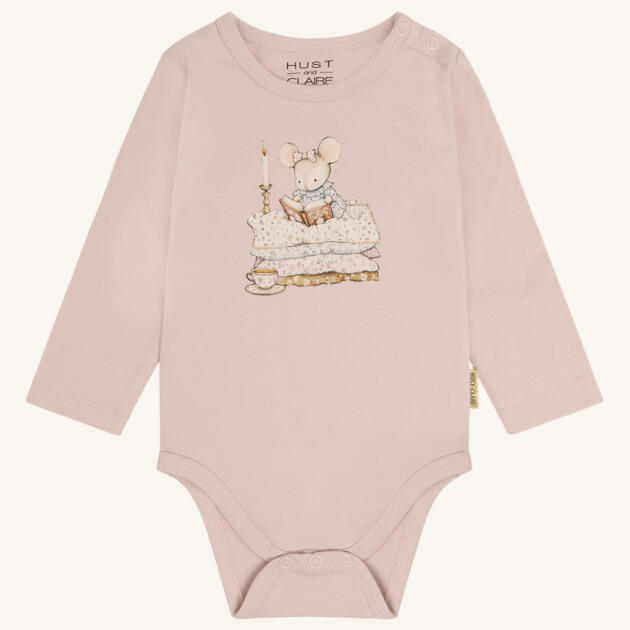 Hust & Claire HCBritt mouse Langarmbody – Altrosa