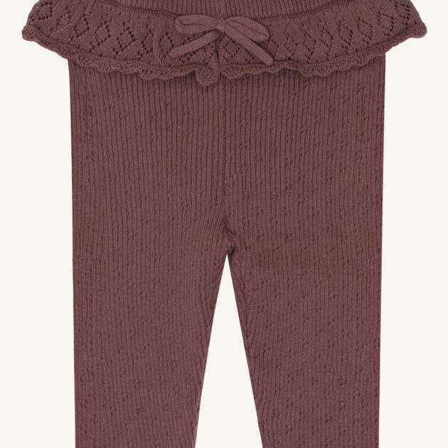 Hust & Claire HCLisa knit rib Leggings – Pflaume