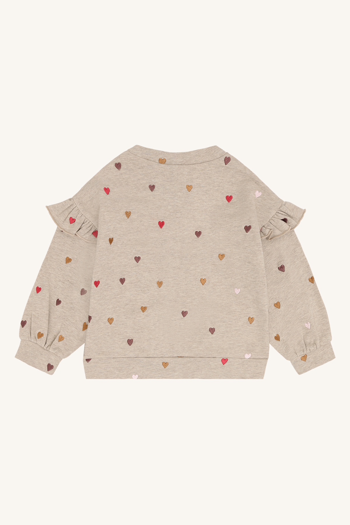 Hust & Claire HCSicillia Heartbeat Sweatshirt – Biskuit – Bild 2