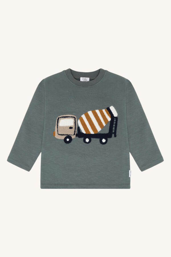 Hust & Claire HCSejer Mixer Truck Langarmshirt – Balsamgrün