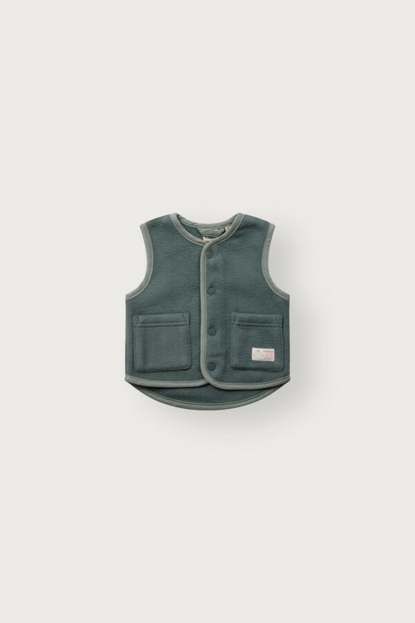 Hust & Claire HCFleece Vest Weste – Balsamgrün