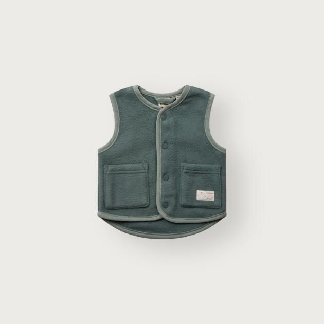 Hust & Claire HCFleece Vest Weste – Balsamgrün