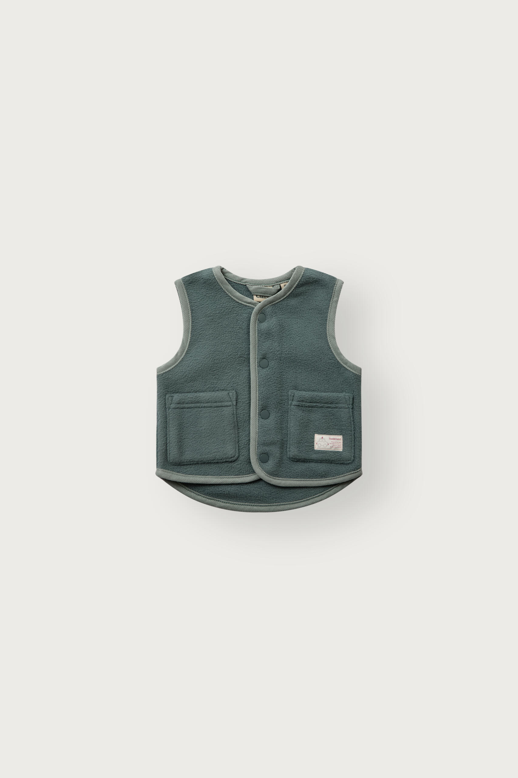 Hust & Claire HCFleece Vest Weste – Balsamgrün