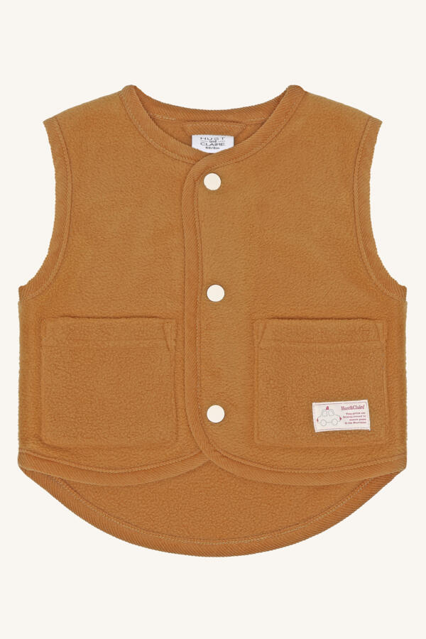 Hust & Claire HCFleece Vest Weste – Streifenhörnchen-Braun