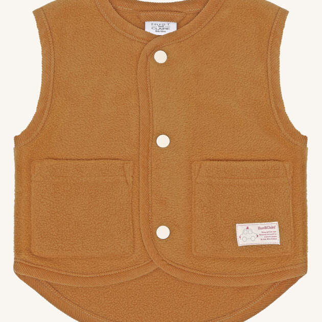 Hust & Claire HCFleece Vest Weste – Streifenhörnchen-Braun