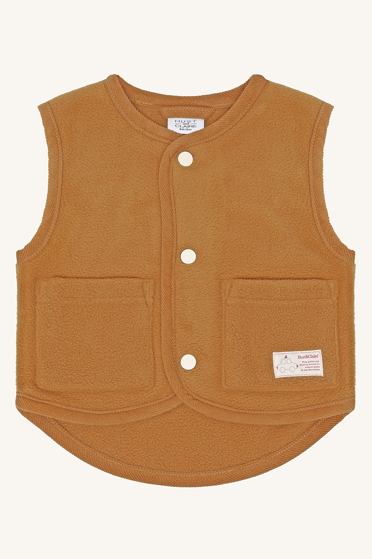 Hust & Claire HCFleece Vest Weste – Streifenhörnchen-Braun